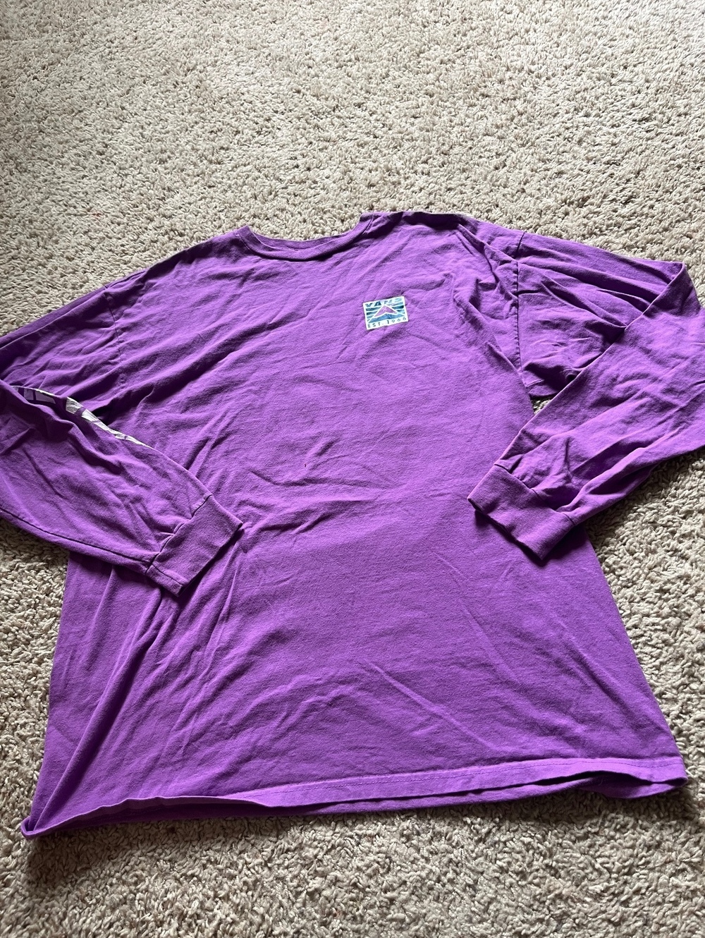 Vans Retro Purple Long Sleeve Shirt XL